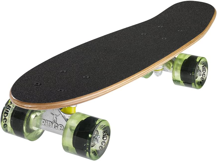 Ridge Skateboards Complete 55cm Maple Wooden Retro 22” Mini Cruiser Board