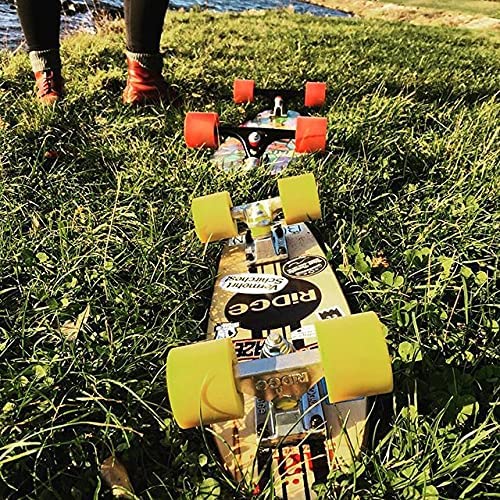 Ridge Skateboards Complete 55cm Maple Wooden Retro 22” Mini Cruiser Board