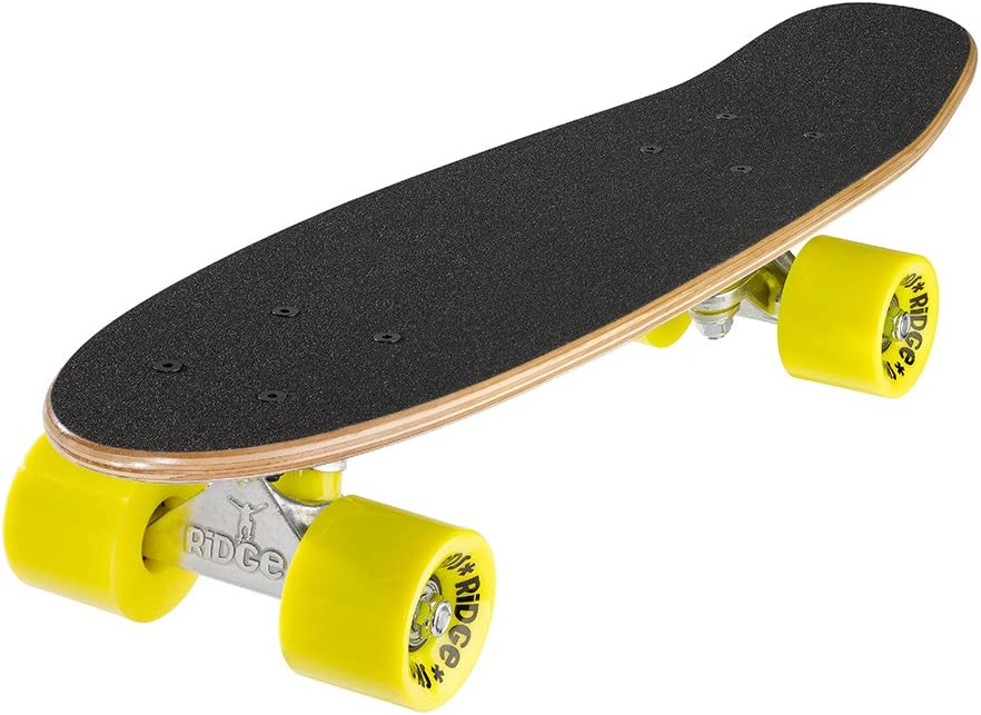 Ridge Skateboards Complete 55cm Maple Wooden Retro 22” Mini Cruiser Board