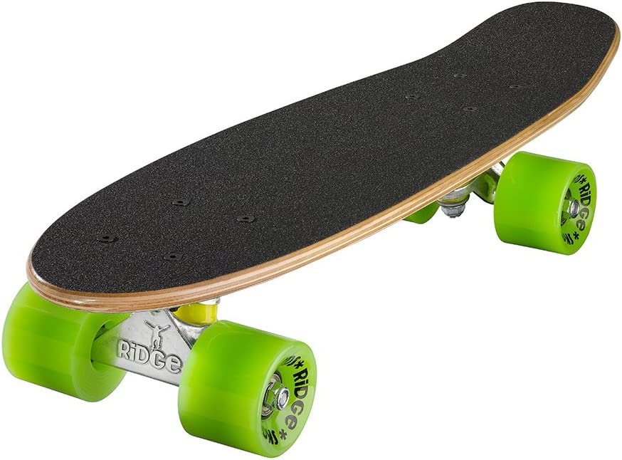 Ridge Skateboards Complete 55cm Maple Wooden Retro 22” Mini Cruiser Board
