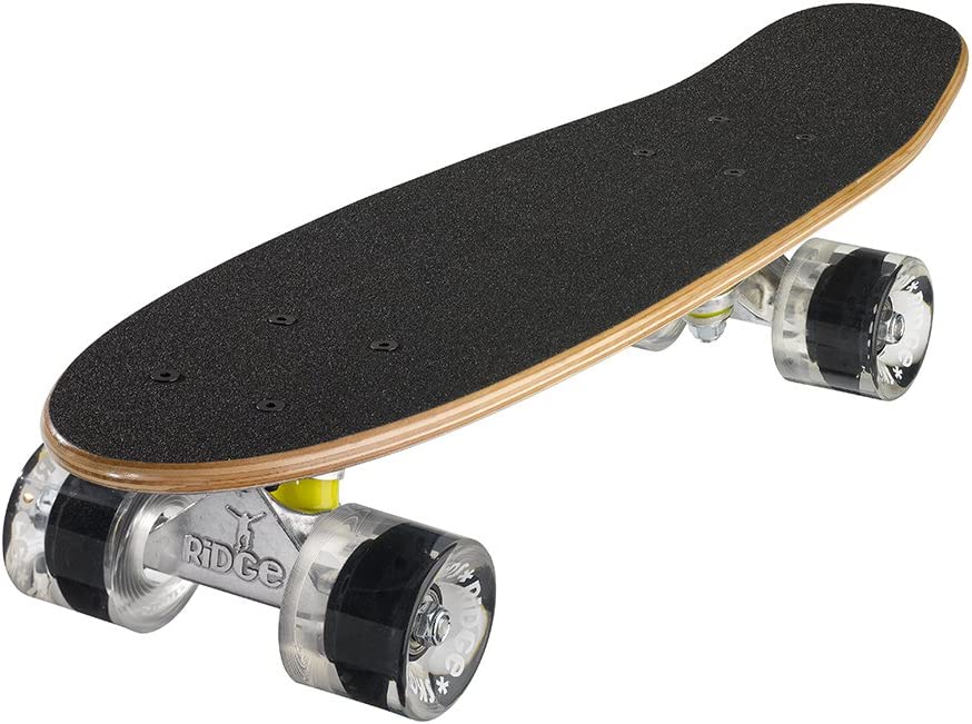 Ridge Skateboards Complete 55cm Maple Wooden Retro 22” Mini Cruiser Board