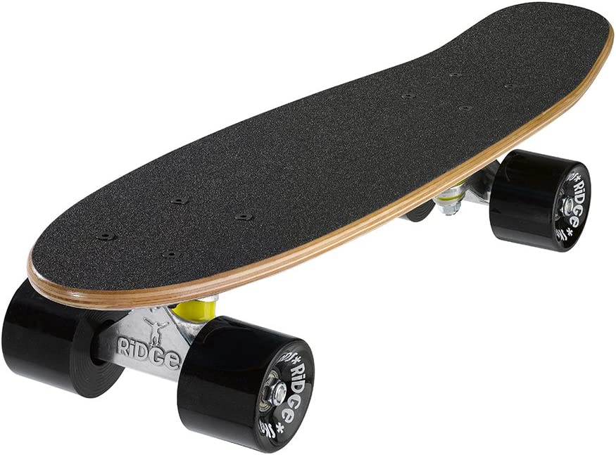 Ridge Skateboards Complete 55cm Maple Wooden Retro 22” Mini Cruiser Board