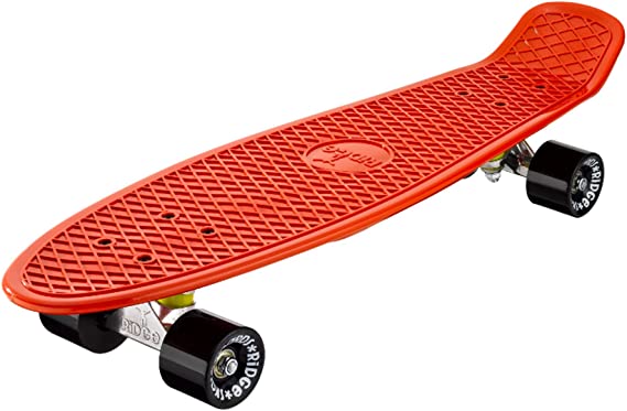 Ridge Skateboards Big Brother Retro Cruiser Skateboard 27" Board Burnt Orange
