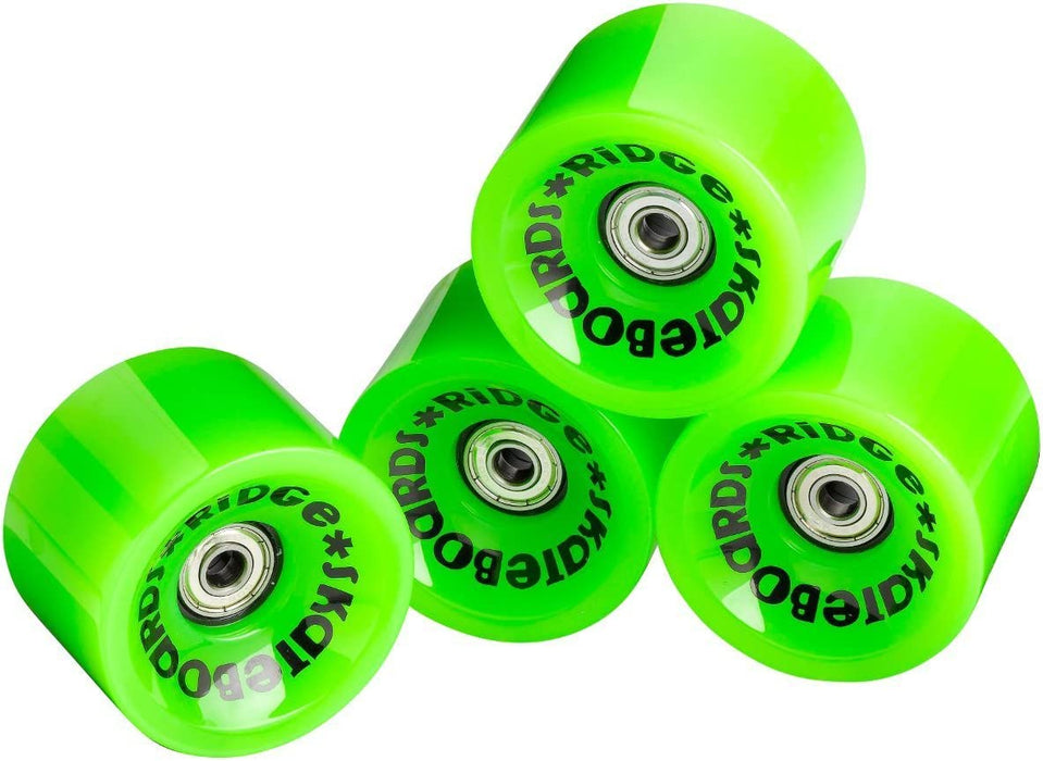 Ridge Skateboards Wheels Green 70mm