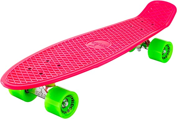 Ridge Skateboards Big Brother Retro Cruiser Skateboard 27" Board Pink