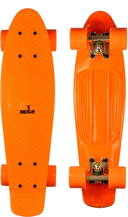Ridge Skateboards Big Brother Retro Cruiser Skateboard 27" Board Orange