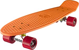 Ridge Skateboards Big Brother Retro Cruiser Skateboard 27" Board Orange