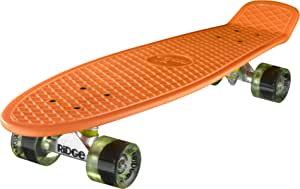 Ridge Skateboards Big Brother Retro Cruiser Skateboard 27" Board Orange