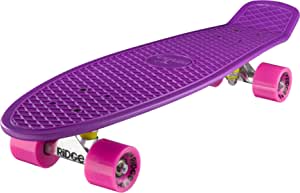 Ridge Skateboards Big Brother Retro Cruiser Skateboard 27" Board Purple