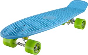 Ridge Skateboards Big Brother Retro Cruiser Skateboard 27" Board Blue