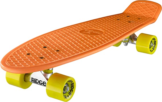 Ridge Skateboards Big Brother Retro Cruiser Skateboard 27" Board Orange