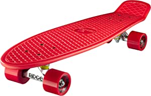 Ridge Skateboards Big Brother Retro Cruiser Skateboard 27" Board Red