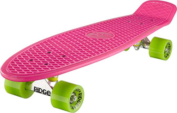 Ridge Skateboards Big Brother Retro Cruiser Skateboard 27" Board Pink