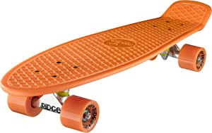 Ridge Skateboards Big Brother Retro Cruiser Skateboard 27" Board Orange