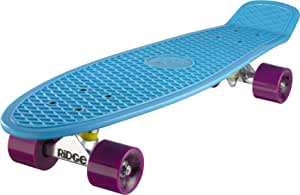 Ridge Skateboards Big Brother Retro Cruiser Skateboard 27" Board Blue