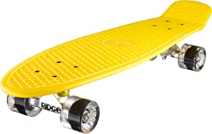 Ridge Skateboards Big Brother Retro Cruiser Skateboard 27" Board Yellow