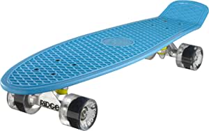 Ridge Skateboards Big Brother Retro Cruiser Skateboard 27" Board Blue