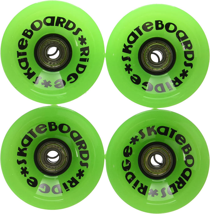 Ridge Skateboards Wheels Green 70mm