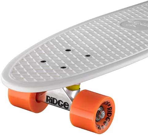 Ridge Skateboards Big Brother Retro Cruiser Skateboard 27" Board White