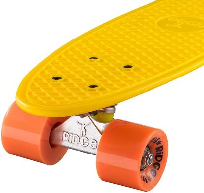 Ridge Retro Mini Cruiser 22" Yellow Board - UK Manufactured