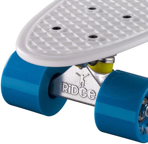 Ridge Retro 22" Board White Mini Cruiser Board - UK Manufactured