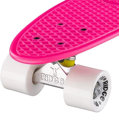 Ridge Retro 22" Board Pink Mini Cruiser Board - UK Manufactured