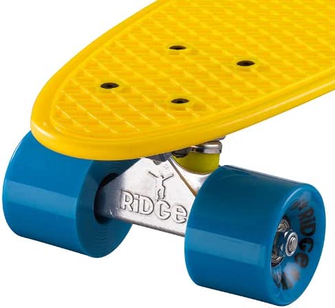 Ridge Retro Mini Cruiser 22" Yellow Board - UK Manufactured