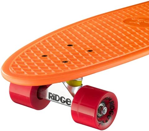 Ridge Skateboards Big Brother Retro Cruiser Skateboard 27" Board Orange