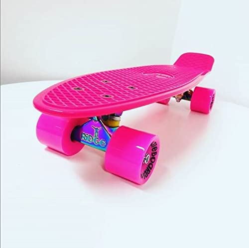 Ridge Retro 22" Board Pink Mini Cruiser Board - UK Manufactured