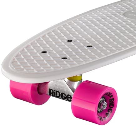 Ridge Skateboards Big Brother Retro Cruiser Skateboard 27" Board White