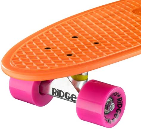 Ridge Skateboards Big Brother Retro Cruiser Skateboard 27" Board Orange