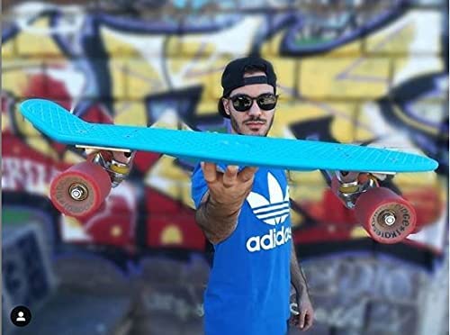 Ridge Skateboards Big Brother Retro Cruiser Skateboard 27" Board Blue