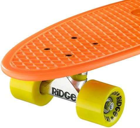 Ridge Skateboards Big Brother Retro Cruiser Skateboard 27" Board Orange