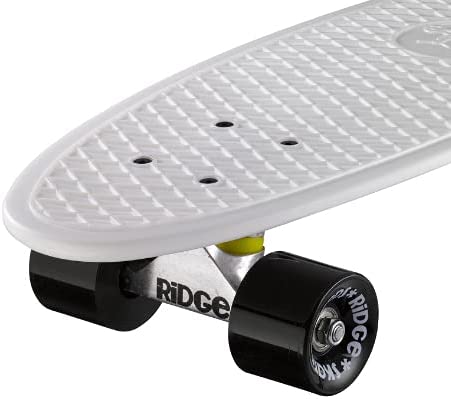 Ridge Skateboards Big Brother Retro Cruiser Skateboard 27" Board White