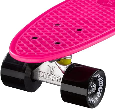 Ridge Retro 22" Board Pink Mini Cruiser Board - UK Manufactured