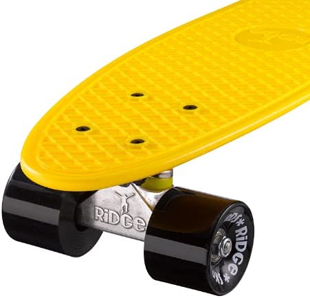 Ridge Retro Mini Cruiser 22" Yellow Board - UK Manufactured