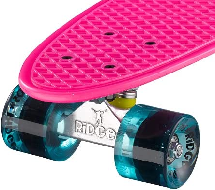 Ridge Retro 22" Board Pink Mini Cruiser Board - UK Manufactured