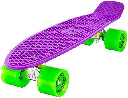 Ridge Retro Mini 22" Board Purple Cruiser Board - UK Manufactured