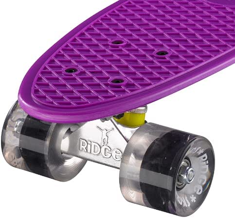 Ridge Retro Mini 22" Board Purple Cruiser Board - UK Manufactured