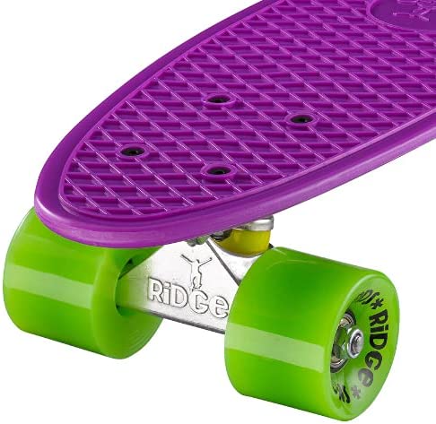 Ridge Retro Mini 22" Board Purple Cruiser Board - UK Manufactured