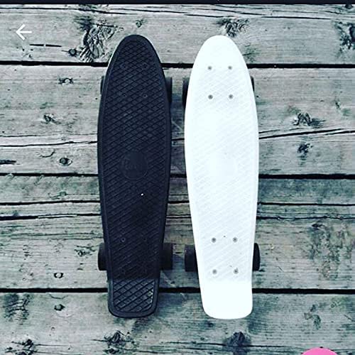 Ridge Retro 22" Board White Mini Cruiser Board - UK Manufactured