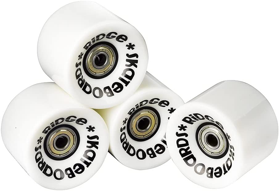 Ridge Retro 22" Board White Mini Cruiser Board - UK Manufactured