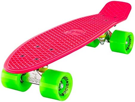 Ridge Retro 22" Board Pink Mini Cruiser Board - UK Manufactured