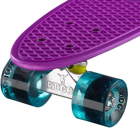 Ridge Retro Mini 22" Board Purple Cruiser Board - UK Manufactured