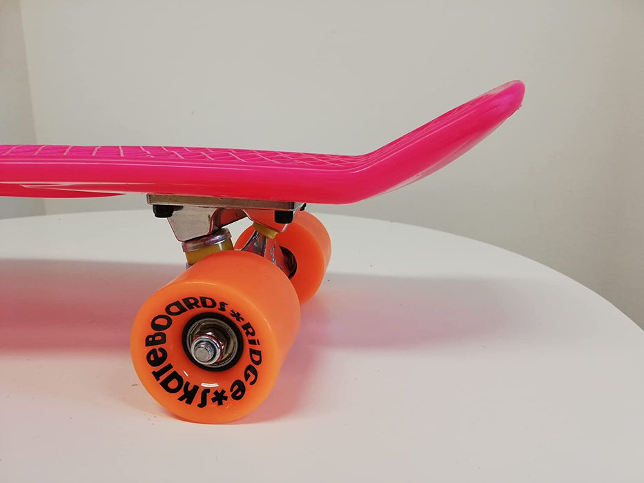 Ridge Retro 22" Board Pink Mini Cruiser Board - UK Manufactured