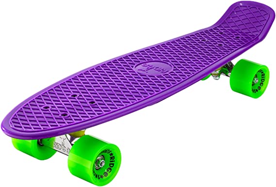 Ridge Skateboards Big Brother Retro Cruiser Skateboard 27" Board Purple