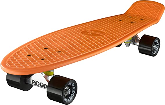 Ridge Skateboards Big Brother Retro Cruiser Skateboard 27" Board Orange