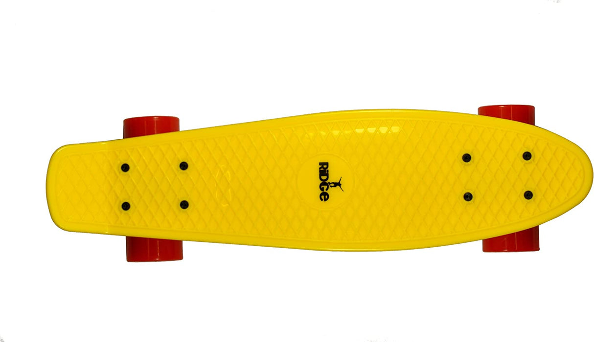 Ridge Retro Mini Cruiser 22" Yellow Board - UK Manufactured