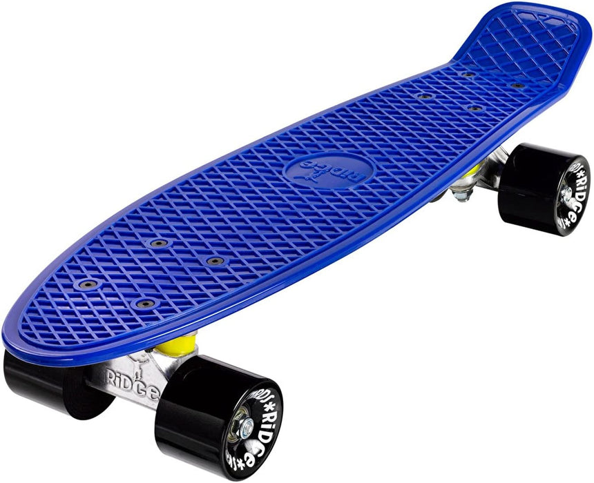 Ridge Skateboards Organics Complete Mini Cruiser Yves Blue Skateboard 22" - UK Manufactured