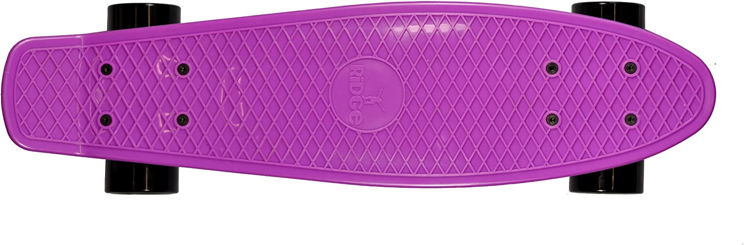 Ridge Retro Mini 22" Board Purple Cruiser Board - UK Manufactured